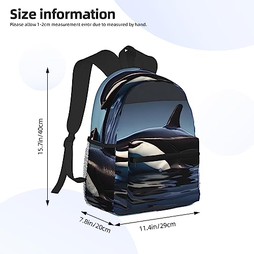 Sac à dos Orque avec poches multiples et design imprimé unique