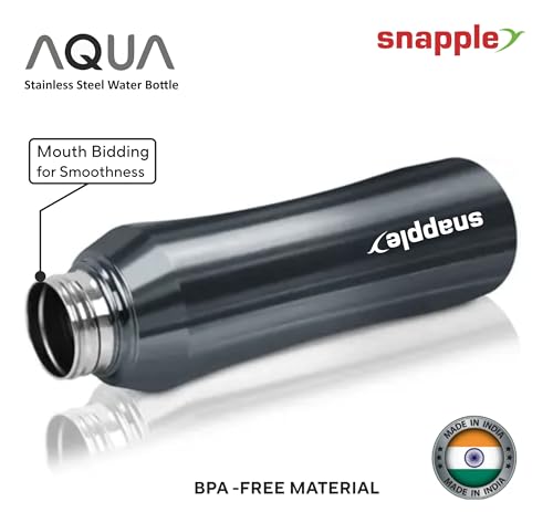 Image of Snapple Aqua 1000ml Water Bottle for Sports | Daily Use | Fridge | Gym | Home | Office | 1000 ml Water Bottle