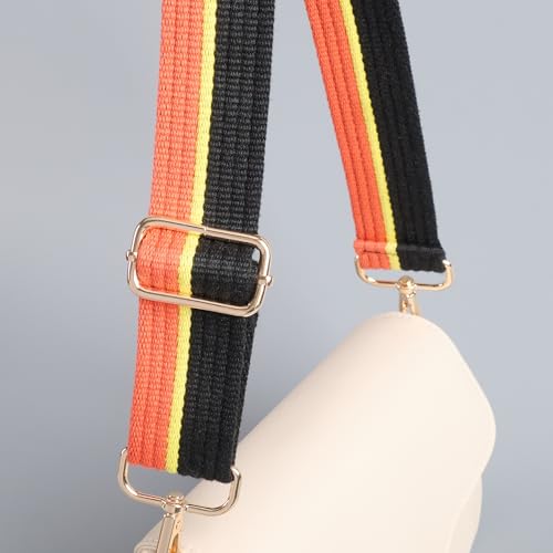 Image of chushui Woven Stripe Purse Straps,Replacement Crossbody Wide Shoulder Adjustable Strap for Bag Handbags