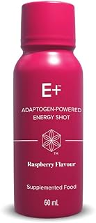 ISAGENIX Energy Shot with Adaptogens - E+ Shot - Energy Drink - 60 ml Size - Pack of 6 - Raspberry