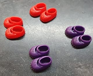 Fat-catz-copy-catz 10 Pairs Of Mixed Fashion Tiny Shoes Made For Shelly Doll 1/12th scale dolls house Toys