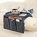 Produktbild AfinderDE Sofa Armlehnen Organizer mit Tablett Couch Tv Fernbedienung Halter Sofa Butler Sofatablett Couch Ablage für Snacks Buch Handy Magzines Tasse