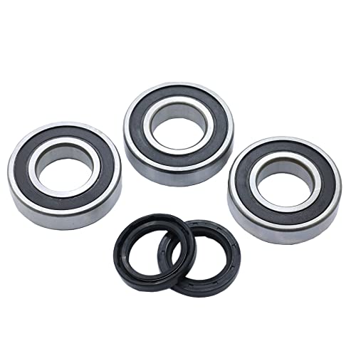 PLENTZOM Crank Crankshaft Oil Seal and Bearing Kit 14524-G1 24504-G1 Compatible with EZGO Golf Car 2PG 3PG Motor 1980-1993 (Oil Seal+Bearing)