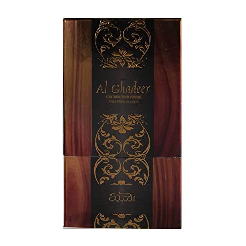 Al Ghadeer Perfume Oil - 20 Ml (0.7 Oz) I Exhilarating Mix Of Citrus And Floral I Exquisite Glass Bottle Adorned With Green Stones I Lemon, Orange, Jasmine, Rose, Patchouli, Sandalwood, Vanilla & Musk I By Nabeel Perfumes #TOP2