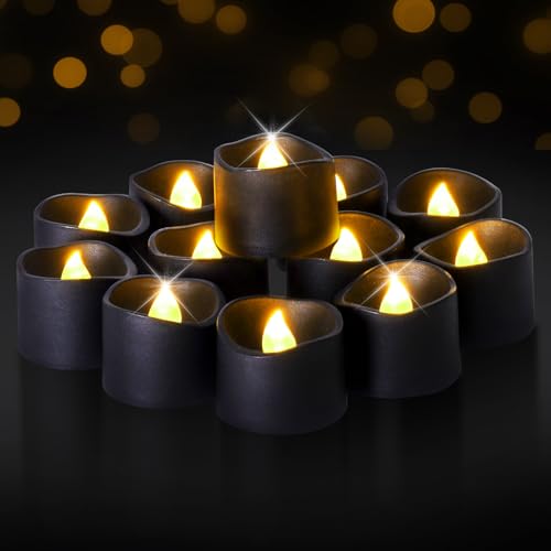 Raycare Battery Operated Tea Lights 200+Hour Flickering Flameless Candles