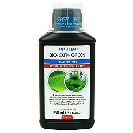 Easy Life Bio Exit Green Tratamiento de Agua para Acuariofilia, 250 ml (Paquete de 1)