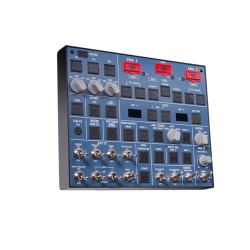 Image of Mykros Rowsfire A107 V3.1 A32X MAX Light OVHD OVERHEAD Panel for MSFS 2020 /2024 (Backlit+Metal Housing+Tactile Switches Edition) - Windows Flight Sim Home Cockpit