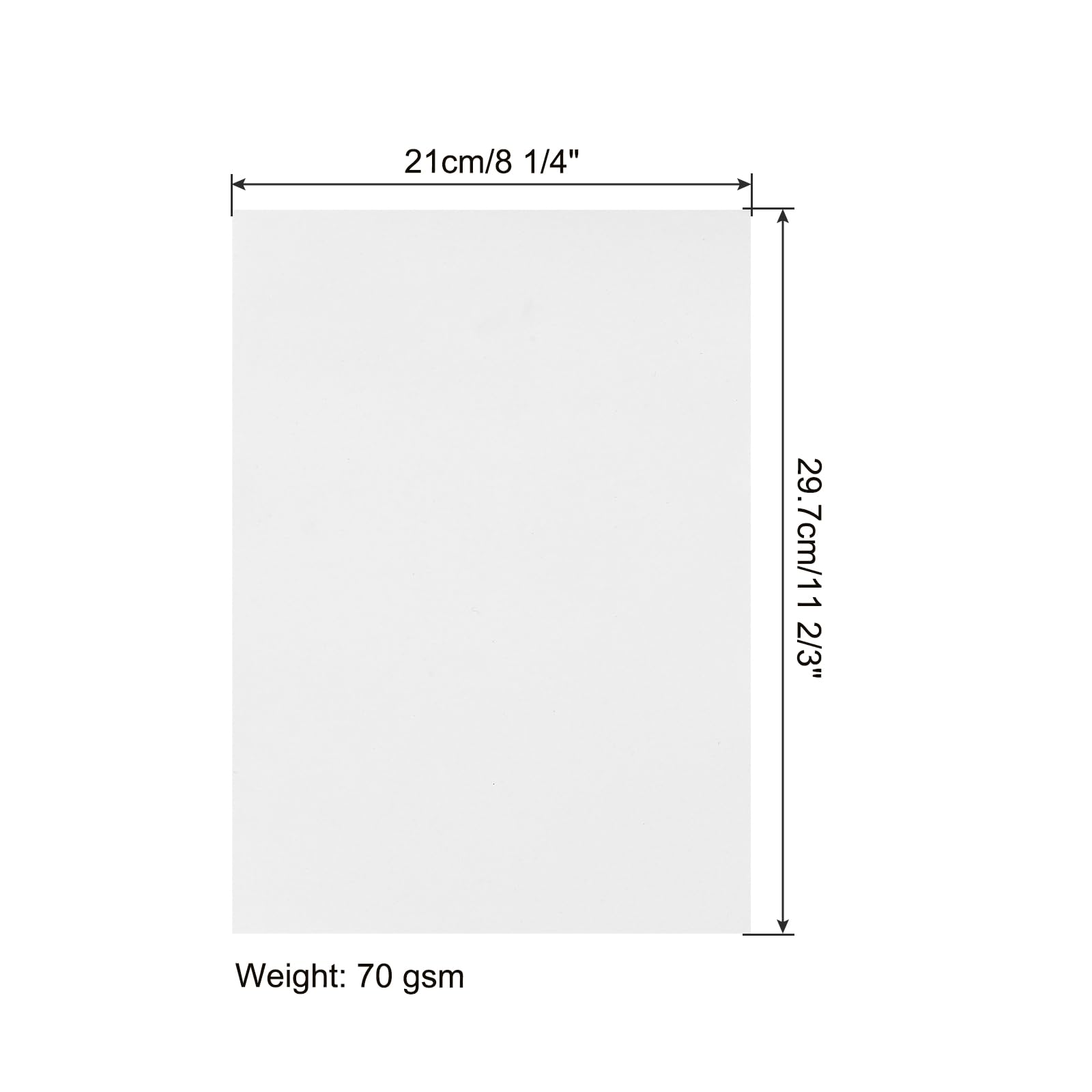 QUARKZMAN 100 Hojas De Papel De Origami Doble Cara Blanco A4 Cuadrado Para Proyectos De Arte Manualidades Principiantes Decoración De Regalos