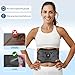 IGAVCPM ABS Stimulator - FDA Cleared, TENS & EMS Stimulator - Abdominal Training Belt Portable Sport Exercise Workout Equipment (Black White)