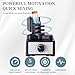 LABHOUSE 2400RPM Vortex Mixer Model Paint Shaker Mix Up to 100ML Adjustable Speed for Hobby Acrylic Paints,Nail Polish,Pigment,Eyelash Glue Adhesives,Testing Tubes