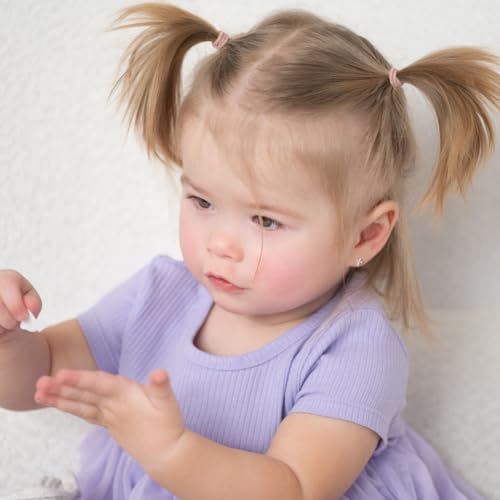 925 Sterling Silver Clear Cubic Zirconia Encrusted Cross Safety Screw Back Earrings For Little Girls - Religious CZ Earrings For Girls - Communion Gifts2