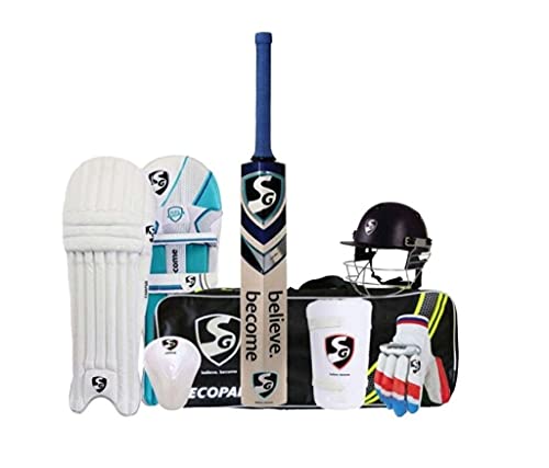 Équipement de cricket multicolore SG taille 6 pack avec casque junior - 2
