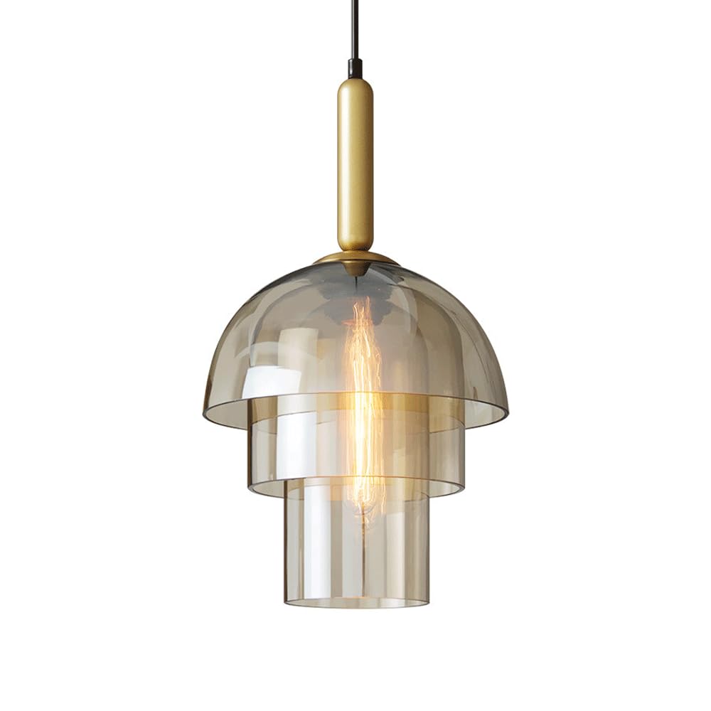 Lampe suspendue en verre pour un éclairage chaleureux de la chambre