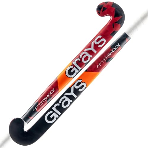 Grays Aftershock Ultrabow Senior Hockeyschläger (Rot/Schwarz)