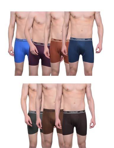 Image of Dollar Lehar Mens Combed Cotton Trunk - Actual Colour May Vary