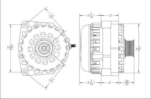 400 Amp Red Billet GM Alternator