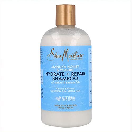 Shea Moisture Manuka Honey and Yogurt Hydrate Plus Repair Shampoo for Unisex 13 oz Shampoo Cover