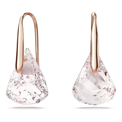 Swarovski Pendientes Lunar, Rosas, Baño tono oro rosa