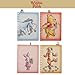Disney Winnie the Pooh Tab Journal Notebook, Spiral Bound, 96 Lined Pages, 8 x 7 inches -White