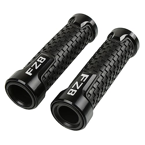 Poignées de guidon de moto anti-glisse CNC noires pour rénover votre FZ8 Fazer8