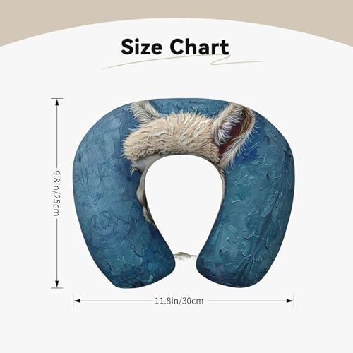 Almohada de Viscoelástica en Forma de U para Viaje miniatura 5
