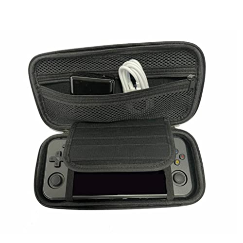 Prevessel RG552 Étui de transport pour console de jeu portable, résistant aux chocs et étanche, avec double fentes pour cartes de jeu, coque rigide de protection, étui de transport pour accessoires de