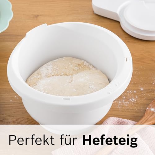Bosch Kunststoff-Rührschüssel MUZS2KR, Zubehör passend für Küchenmaschine Serie 2, 3,8 Liter, für Kuchen- und Hefeteigen, spülmaschinenfest – Ansicht 5
