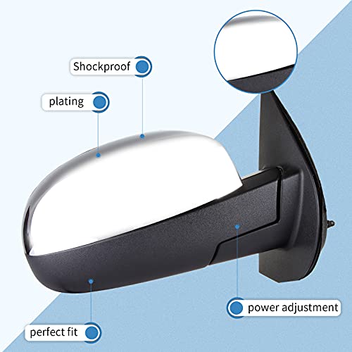 Eccpp Right Side Mirror Power Control Heated Turn Signal Memory Puddle Lamp Fit For 2007-2013 For Gmc Sierra 2500 Hd #TOP5