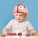Flotory 24 Pcs Fireman Party Favors Inlcude 12 Plastic Firefighter Hat 12 Mini Pullback Fire Trucks Toy Engine Car Fire Chief Hat for Kids Firefighter Birthday Party Supplies Bag Filler Gift
