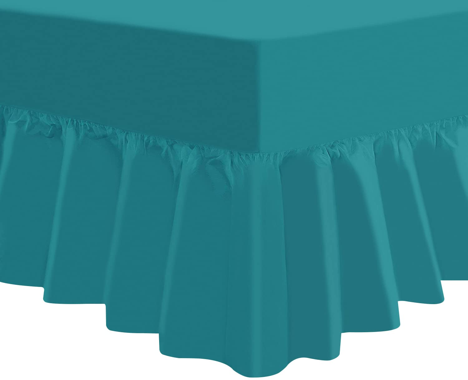 Niys Luxury Bedding Teal Arizone T180 Percale Standard Fitted Sheet In 14 Colours (, Single)