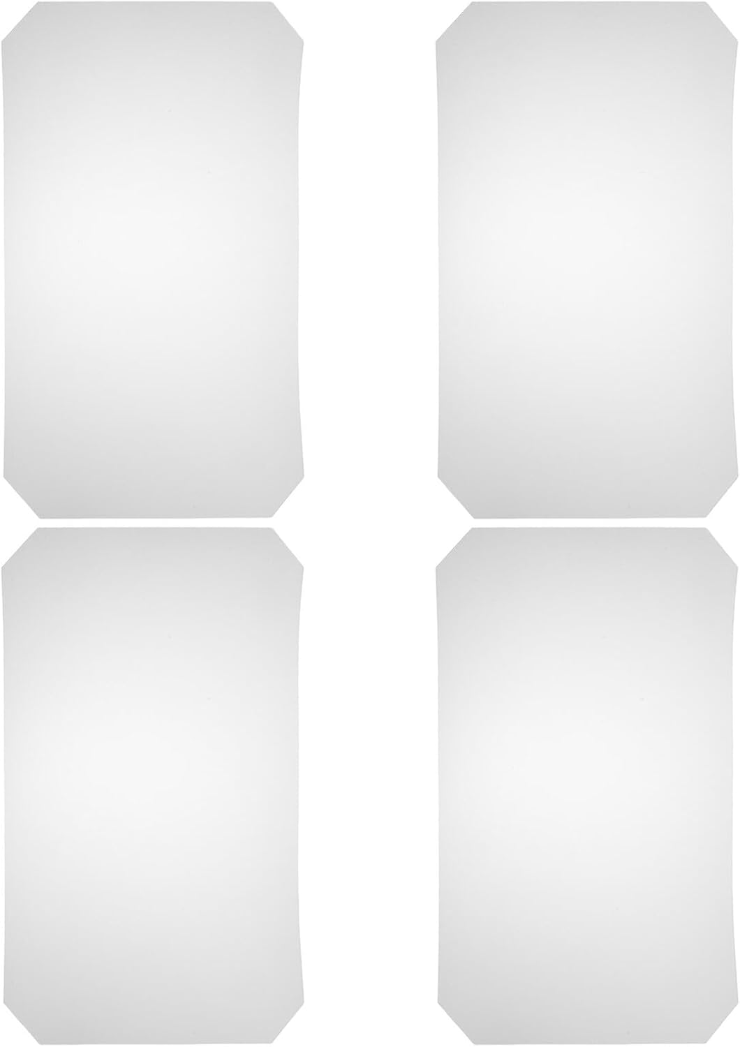 GANAZONO Wire Shelf Liner 48.3x28.3cm Waterproof Plastic Shelf Protector Mats Non-Adhesive Kitchen Cabinet Liners for Pantry, Closet Organizer, 4pcs