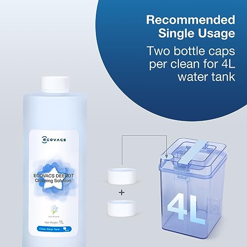 ECOVACS Multi-Surface Floor Cleaning Solution, Compatible with DEEBOT X11 OMNI Cyclone / X9 PRO OMNI / T80 OMNI / T50 PRO OMNI / N30 Series / N20 Series and all other Robot Vacuum Cleaners, 1L - image 6