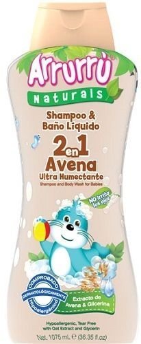 Arrurru Baby Shampoo & Baño Liquido 2 en 1 Avena. 35.8 Fl oz.