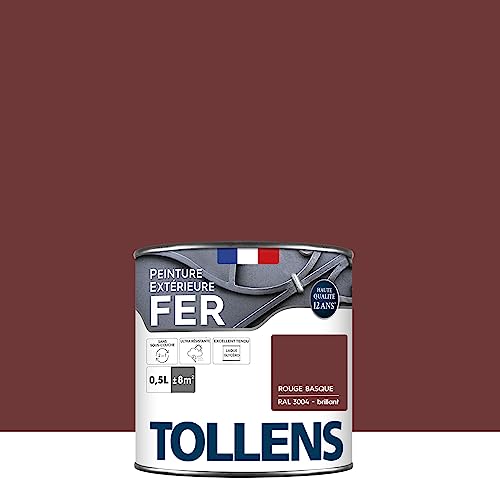 Tollens - Peinture extérieure fer 2 en 1 - Ultra Résistante - Protection antirouille - Laque Riche en Résine - Sans Sous-Couche - Entretien Facile - Satin -...