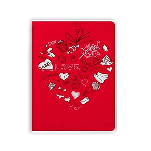 Carnet de Saint-Valentin souple aux finitions soignées et imprimé cœurs élégants