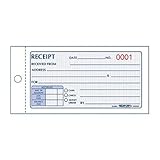 Rediform Small Money Receipt Book, Two-Part Carbonless, 2.75 x 5, 50 Forms Total