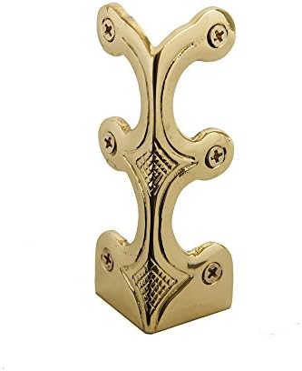 Stair Rods Skiffers Skirting Protectors in Brass and 6 colours (107mm, Polished Brass)