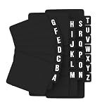 sdroceRyaM 26 Pcs CD and DVD Dividers A-Z 4.76 x 5.75 Inch Vinyl Record DVD CD Alphabetical File Organizer Dividers Index Card Alphabet Tabs Divider Book Holder Organizer Guides