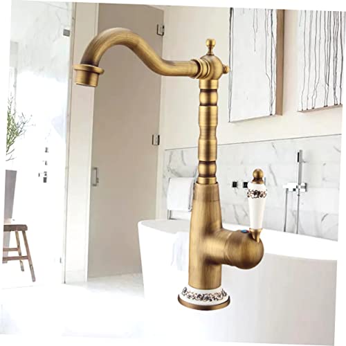 STOBAZA Pia Caddy Torneira Da Cozinha Lavadora Torneira De Água Retro Torneira De Latão Antigo Torne