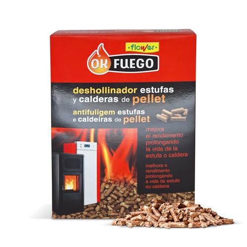 Miniatura 8 de Flower Deshollinador Estufas Y Calderas De Pellet 4,5 Kg Limpieza Hollín, Alquitrán Y Polvo Chimena Ahorro De Combustible Y Mejora Rendimiento Mayor Vida Útil Estufa