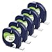 Replace DYMO LetraTag Refills 91330 S0721510 10697 Self-Adhesive Paper Label Tape Compatible with DYMO LetraTag LT-100H LT-100T QX50 Label Maker, Black on White, 1/2 Inch x 13 feet 12mm x 4m, 5 Pack