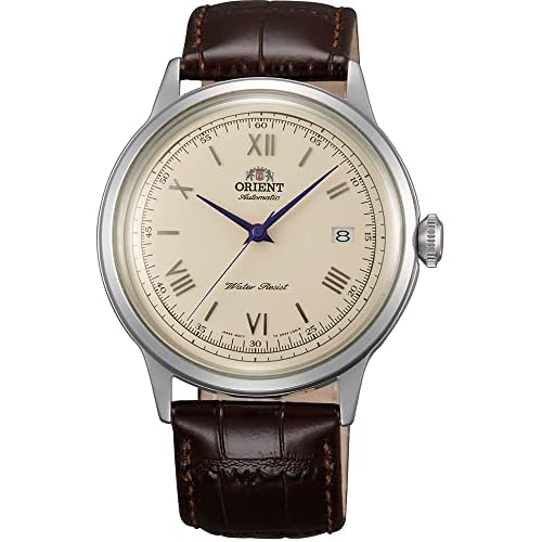 Orient Unisex Erwachsene Analog Automatik Uhr mit Leder Armband FAC00009N0