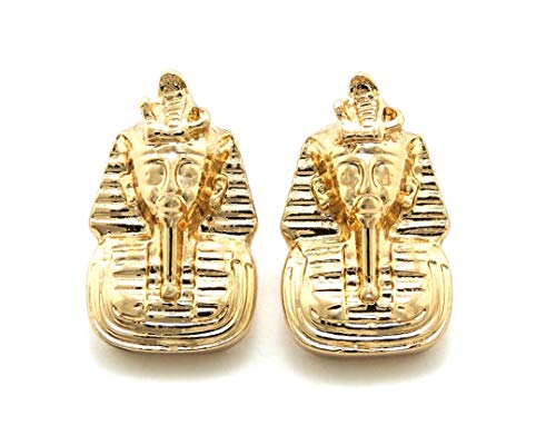 GWOOD Pharaoh Earrings Gold Color Post Style Egyptian King Tut