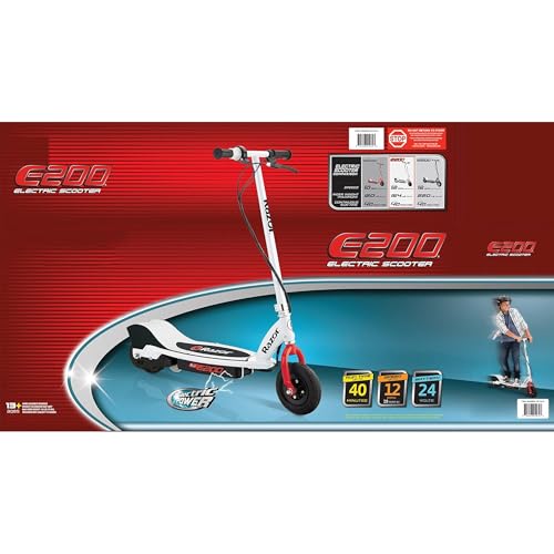 Razor Seated Electric Scooter for Ages 13+, 40-Min Ride