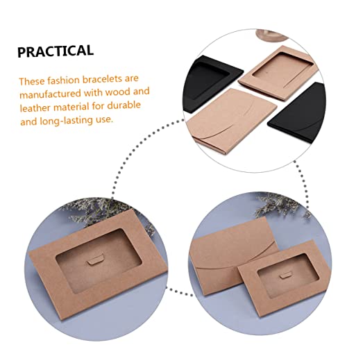 Amosfun 20 Pçs Notecard Saudações Com Mangas De Suporte Notas Delicadas Negócios Pequenos Itens De C