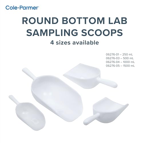 Cuchara redonda Cole-Parmer de HDPE con 1000 ml de capacidad en pack de 5 unidades 5