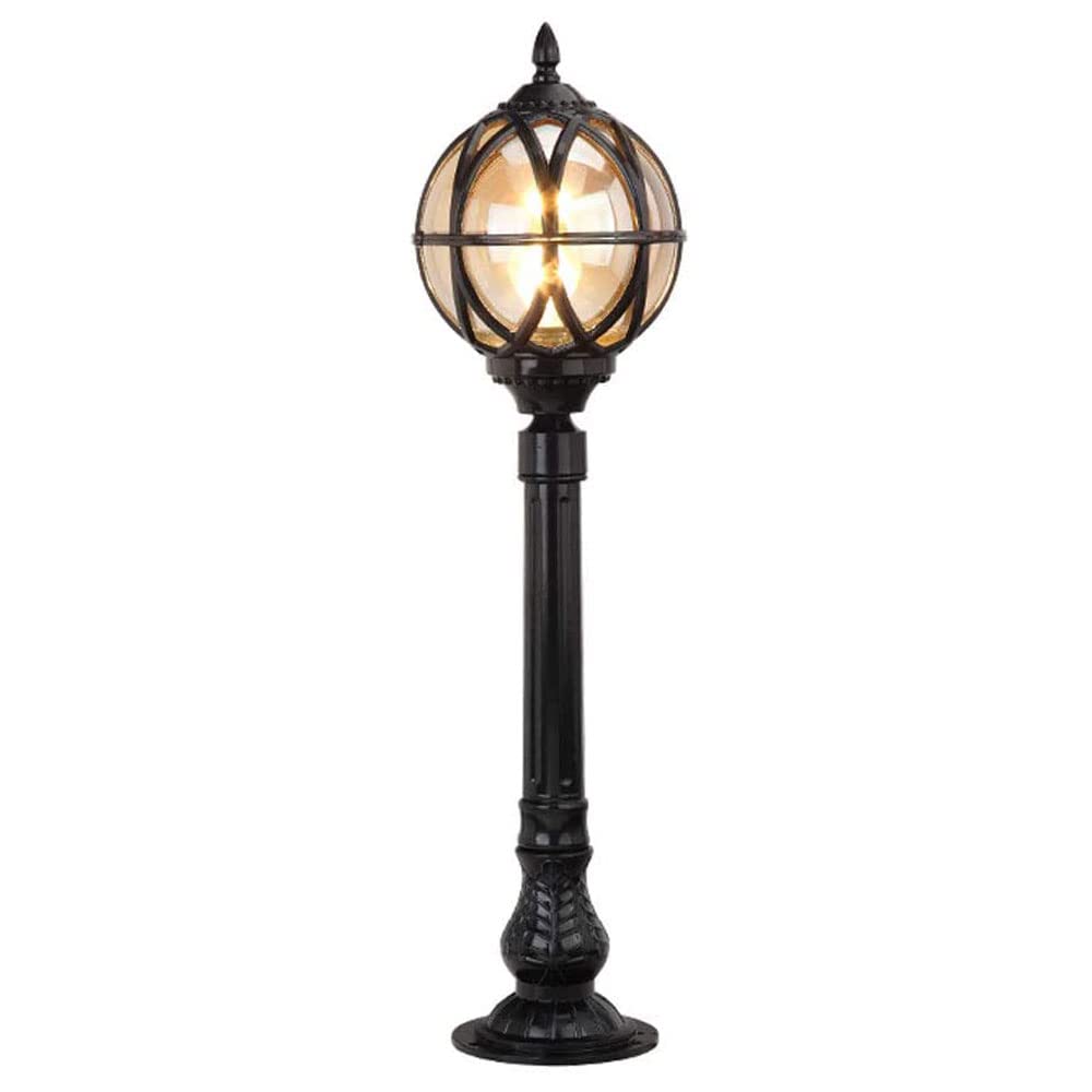QUSYZD Strong Durable European Garden Lawn Sphere Pillar Post Light Waterproof Villa Outdoor Aluminum Metal Landscape Park Column Street Lamp E27 Decoration,