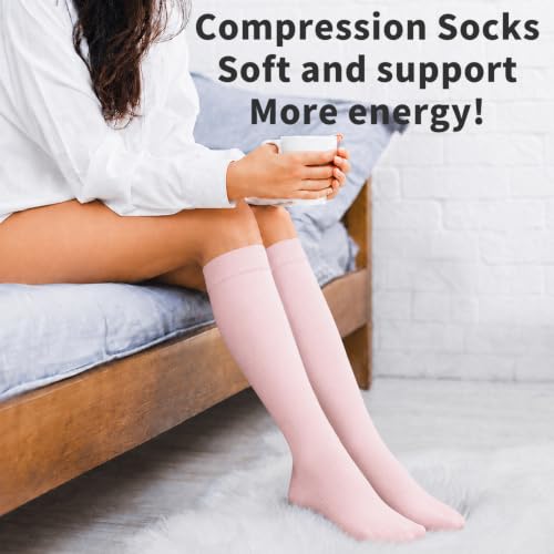 Image of COOLOVER Copper Compression Socks for Women and Men(6 Pairs)-Best Support for Running, Athletic, Travel