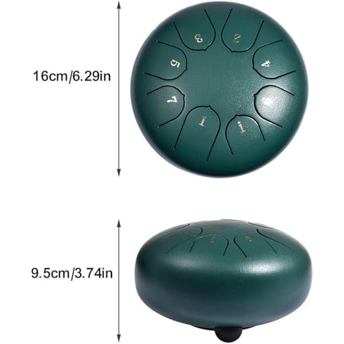 Chakra Rain Drum instrumento musical impermeable dorado miniatura 6