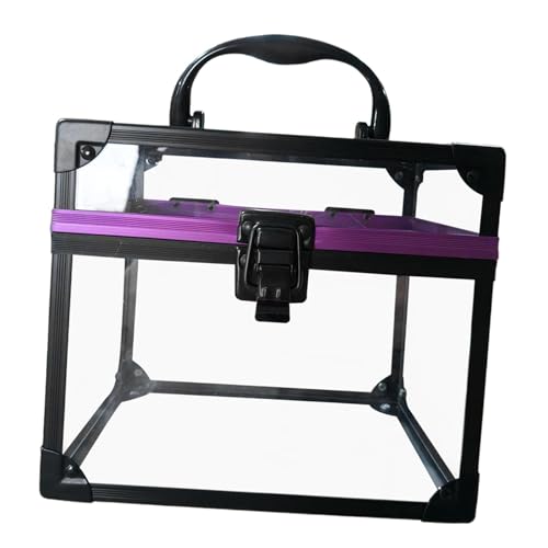 Valigetta per trucchi Organizer per cosmetici Beauty case portatile trasparente per scatole per m